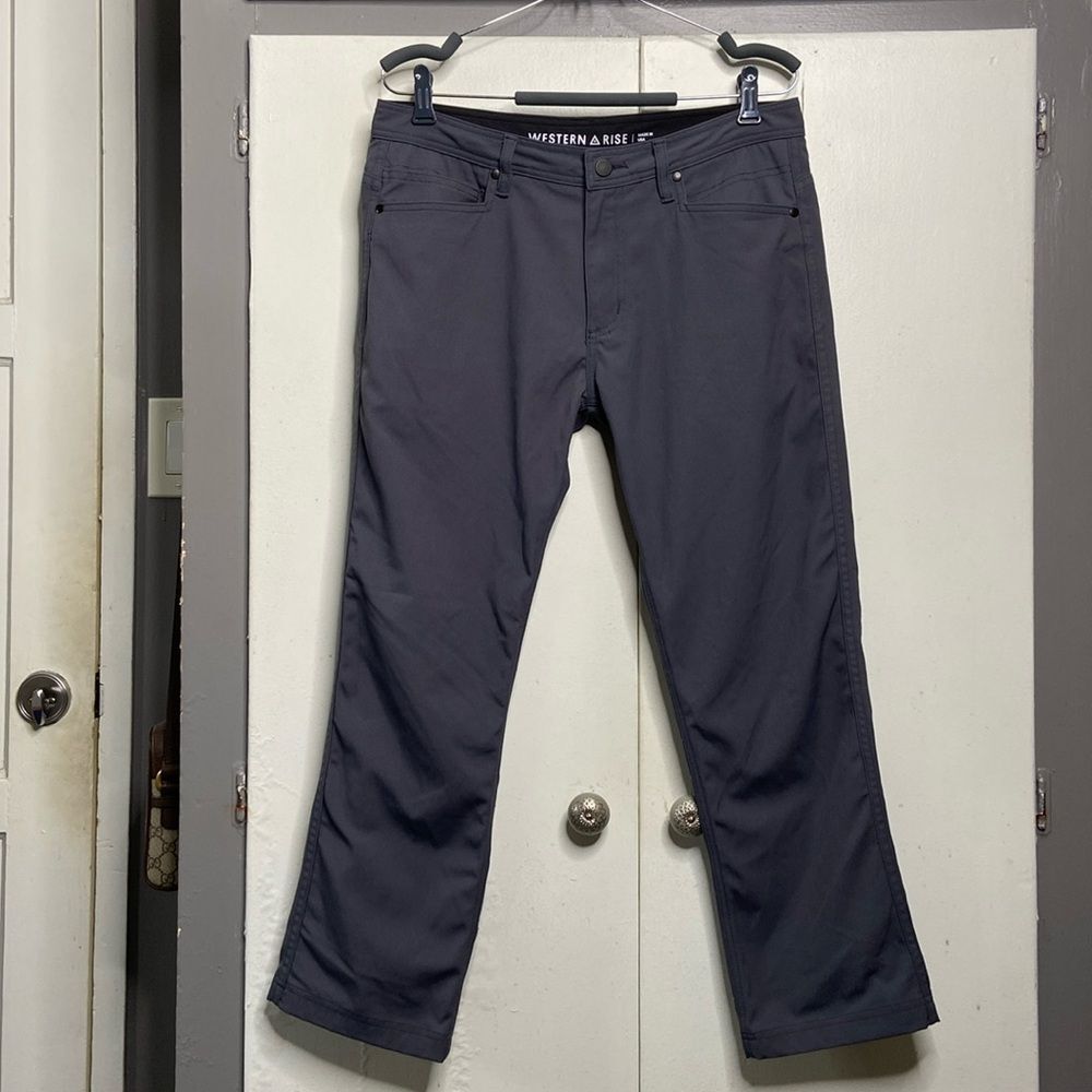 Western Rise Pants Mens 32 Gray Evolution Durable Workwear Performance